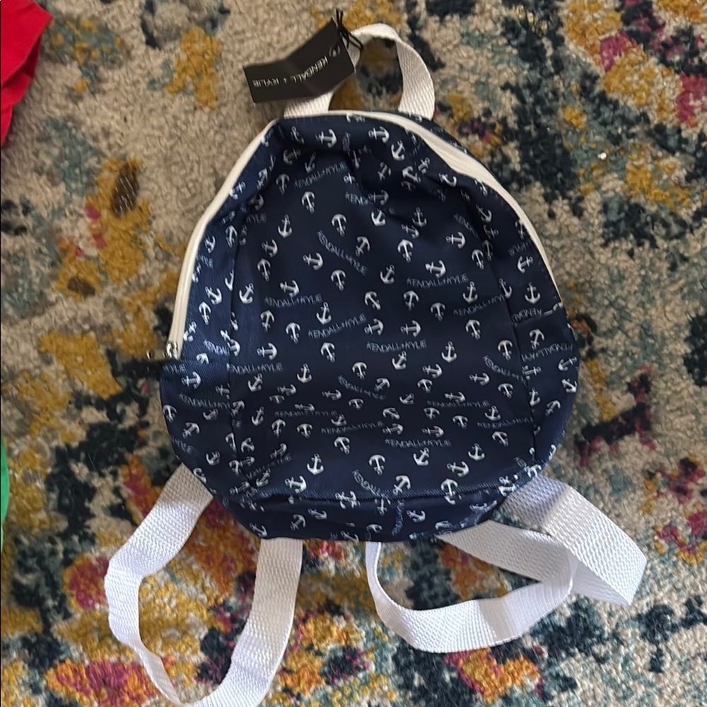 Kendall+Kylie nautical Backpack - Navy Blue